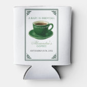 Ein Baby braut Kaffee-Tasse Baby-Party Dosenkühler (Vorderseite)