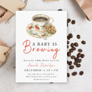 Ein Baby braut Kaffee-Tasse Baby Shower Einladung