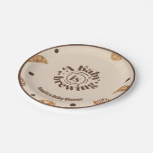 Ein Baby braut Kaffee Thema Papier Teller (Schrägansicht)