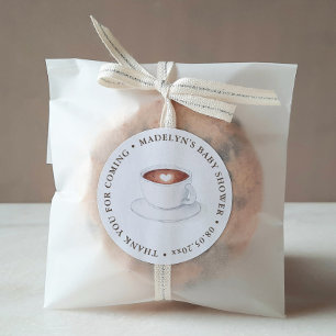 Ein Baby braut Kaffee-Themen-Partygeschenk Runder Aufkleber