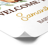 Ein Baby braut Kaffee Willkommensschild Poster (Ecke)