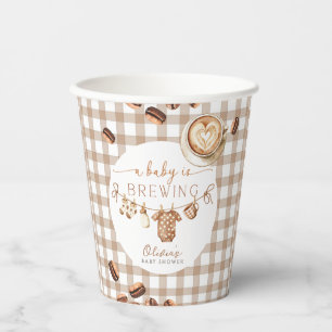 Ein Baby braut Kaffeebohnen-Baby-Party Pappbecher