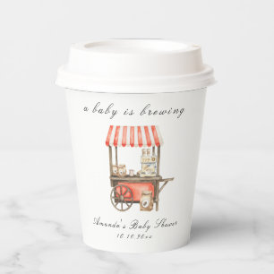 Ein Baby braut Kaffeekarren-Baby-Party Pappbecher