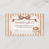 Ein Baby braut Kaffeewindel-Raffle Begleitkarte (Vorderseite)