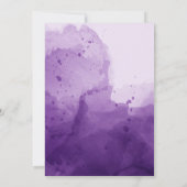 Ein Baby braut Lila Halloween-Kinderdusche Einladung (Rückseite)