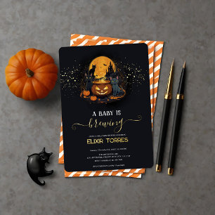 Ein Baby braut Niedliche Halloween-Babyduschfolie Folieneinladung