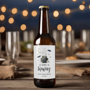 Ein Baby braut Niedliche Halloween-Kinderdusche Bierflaschenetikett