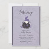 Ein Baby braut Niedliche Halloween-Kinderdusche Einladung (Vorderseite)