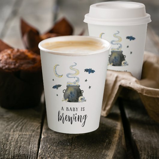 Ein Baby braut Niedliche Halloween-Kinderdusche Pappbecher