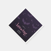 Ein Baby braut Niedliche Halloween-Kinderdusche Serviette (Ecke)