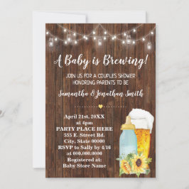 Ein Baby braut Paare Baby Dusche Country chic Einladung