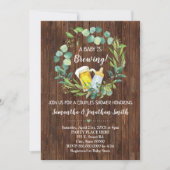 Ein Baby braut Paare Babydusche Einladung (Vorderseite)