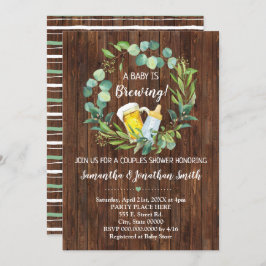 Ein Baby braut Paare Babydusche Einladung