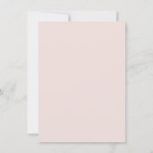 Ein Baby braut Pink Teekanne Frühlingsbaby Ankunft Ankündigung (Rückseite)