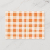 Ein Baby braut Pumpkin Spice Baby Dusche Detail Begleitkarte (Rückseite)