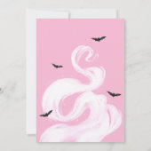 Ein Baby braut Rosa-Hexendusche Einladung (Rückseite)