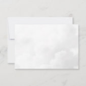 Ein Baby braut rosa und blaue Kessel Dankeskarte (Rückseite)