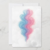 Ein Baby braut rosa und blaue Kessel Einladung (Rückseite)