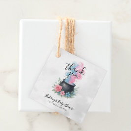 Ein Baby braut rosa und blaue Kessel Geschenkanhänger