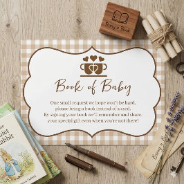 Ein Baby braut sich an - bring ein Buch statt eine Begleitkarte