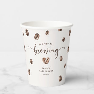 'Ein Baby braut sich zusammen' Kaffee-Baby-Party Pappbecher