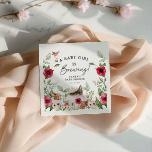 'Ein Baby braut sich zusammen' Nachmittags-Tea-Bab Serviette