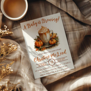 Ein Baby braut sich zusammen, Pumpkin Spice Latte  Einladung