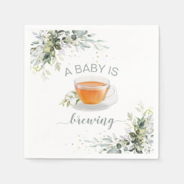 Ein Baby braut Tea Party Babydusche Serviette