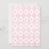 Ein Baby braut Tee Party Babydusche Rosen pink Einladung (Rückseite)