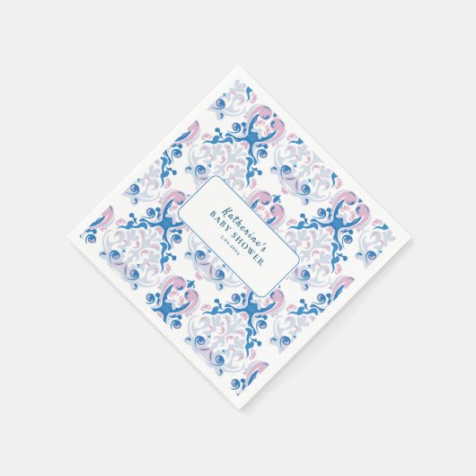 Ein Baby braut Tee Party Blumenbaby Dusche Serviette (Ecke)