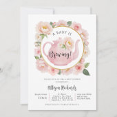 Ein Baby braut Tee-Party-Dusche laden Einladung (Vorderseite)
