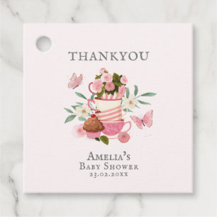 Ein Baby braut Vintages Tee Party Babydusche Geschenkanhänger