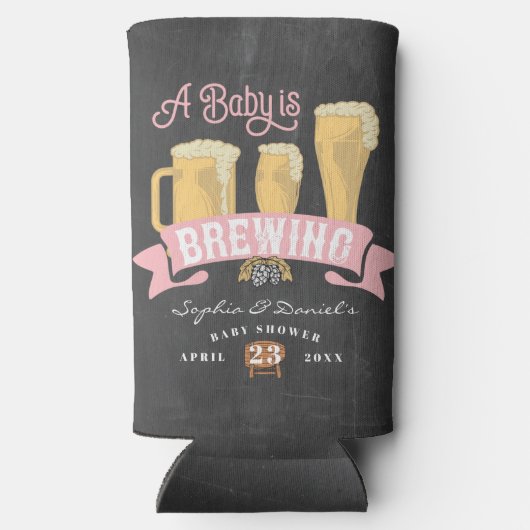 Ein Baby brütet Babydusche, die kühler werden kann Selters Dosenkühler (Rückseite)