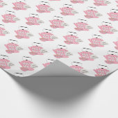 Ein Baby brütet Babydusche mit Windeln Geschenkpapier (Ecke)