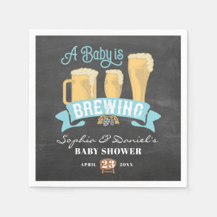 Ein Baby brütet Babydusche Napkins Serviette