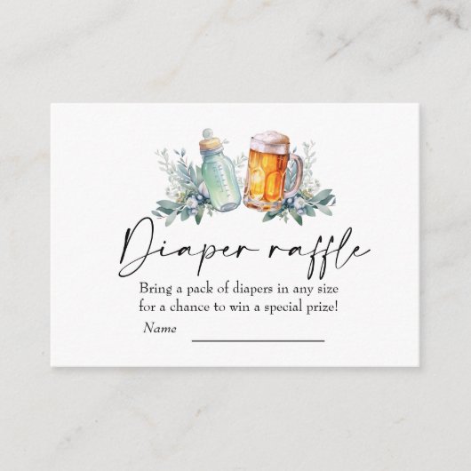 Ein Baby brütet Babydusche-Windeln Begleitkarte (Vorderseite)