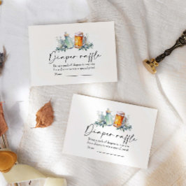 Ein Baby brütet Babydusche-Windeln Begleitkarte