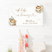 Ein Baby brütet Begrüßungsbanner | Kaffee Banner (Insitu)