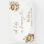 Ein Baby brütet Begrüßungsbanner | Kaffee Banner (Vertikal)