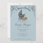 Ein Baby brütet Blue Boy Baby Dusche Einladung (Vorderseite)