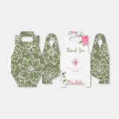 Ein Baby brütet Blume Rose Tea Baby Dusche Geschenkschachtel (Ungefaltet)