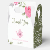 Ein Baby brütet Blume Rose Tea Baby Dusche Geschenkschachtel (Geöffnet)