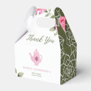 Ein Baby brütet Blume Rose Tea Baby Dusche Geschenkschachtel