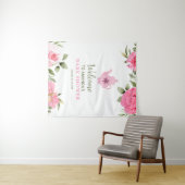 Ein Baby brütet Blume Rose Tea Baby Dusche Wandteppich (Beispiel (Horizontal))