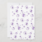 Ein Baby brütet Cauldron Halloween Baby Dusche Einladung (Rückseite)