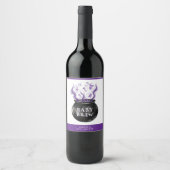 Ein Baby brütet Cauldron Halloween Baby Dusche Weinetikett (Vorderseite)