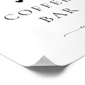 Ein Baby brütet Coffee Bar Baby Dusche Beschriftun Poster (Ecke)