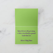 Ein Baby brütet Dankeskarte (Innenseite)