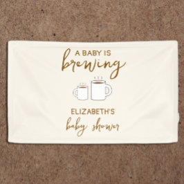 Ein Baby brütet eine Babydusche Banner