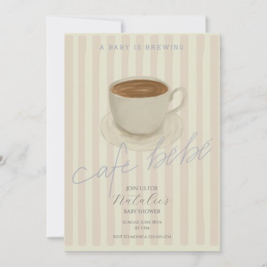 Ein Baby brütet eine Babydusche Einladung (Vorderseite)